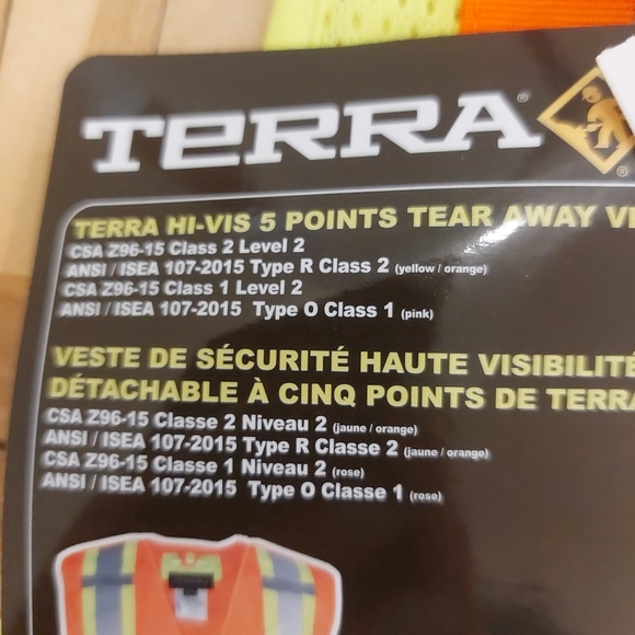 Terra safety vest nwt size S/M - Picture 4 of 7